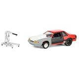 Greenlight Collectibles 1/64 1987 Ford Mustang LX Project Car Red Gray w/Black Door LP Diecast 51536-A
