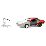 Greenlight Collectibles 1/64 1987 Ford Mustang LX Project Car Red Gray w/Black Door LP Diecast 51536-A