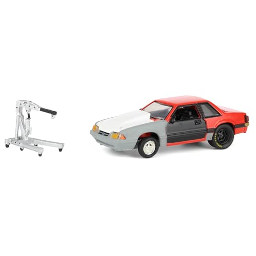 Greenlight 1/64 Ford Mustang LX 1987 Rojo Gris miniatura 1