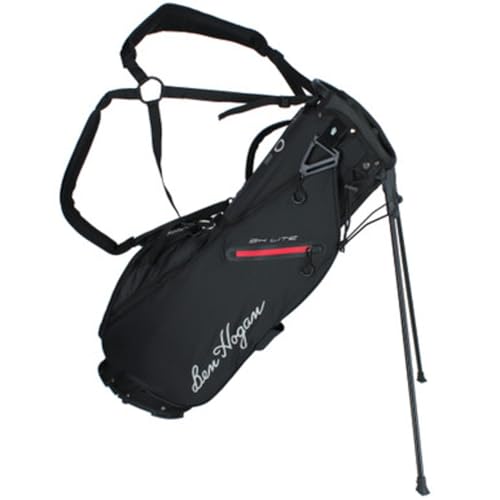 Ben Hogan BH-Lite Lightweight Stand Bag, Black