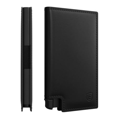Ekster Parliament Pop Up Minimalist Wallet for Men - Nappa Black |…