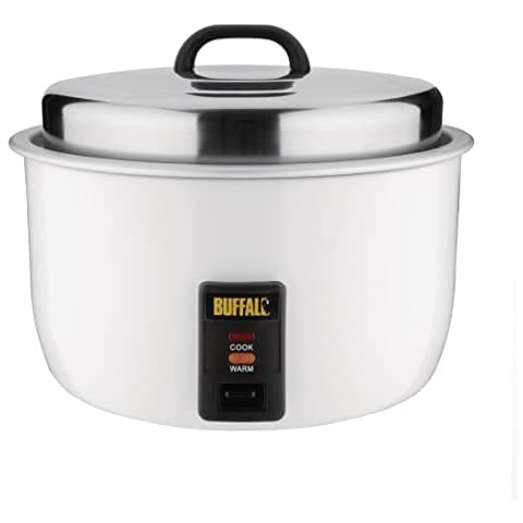 Buffalo 10L Electric Rice Cooker with Steamer Cover