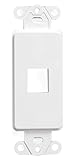 Leviton QuickPort Decora - Inserto (1 puerto),41641-W
