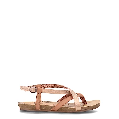 Blowfish Malibu Girls Ankle Strap Sandal Flat, New Nude/Rosegold, 13 Little Kid #TOP20