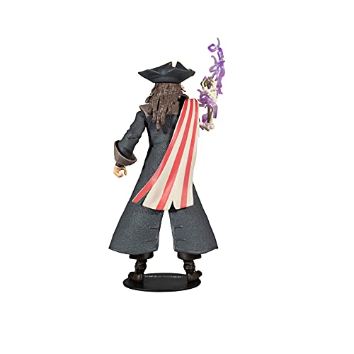 Disney Mirrorverse Captain Jack Sparrow 7" Action Figure With Accessories #TOP2
