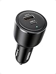 UGREEN 63W USB C Car Charger Fast Charging PPS 45W & QC3.0 & PD3.0 Type C Car Charger Compatible with Galaxy S25/S24/S23 Series, iPhone 17/16/15/14 Series,iPad/MacBook,etc
