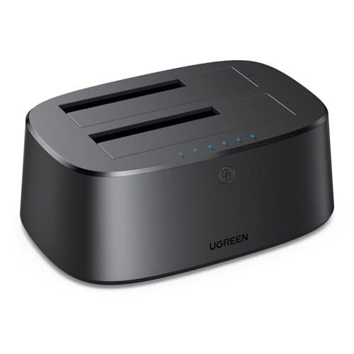 UGREEN Dual-Bay Hard Drive Docking Station for 2.5 & 3.5