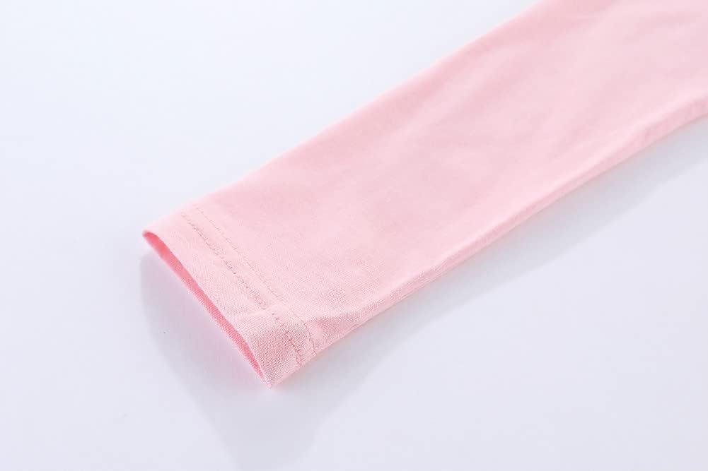 Mud Kingdom Long Sleeve Plain Swing Dress for Little Girls Backless Cotton - Image 6