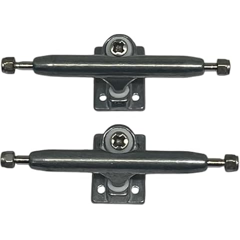 LEEFAI Pro Fingerboard Trucks 29/32/34/36mm G4-Raw Metal Color-Inverted Kingpin with Hardware (26mm) Cover