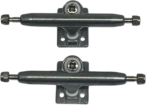 LEEFAI Pro Fingerboard Trucks 29/32/34/36mm G4-Raw Metal Color-Inverted Kingpin with Hardware (26mm)
