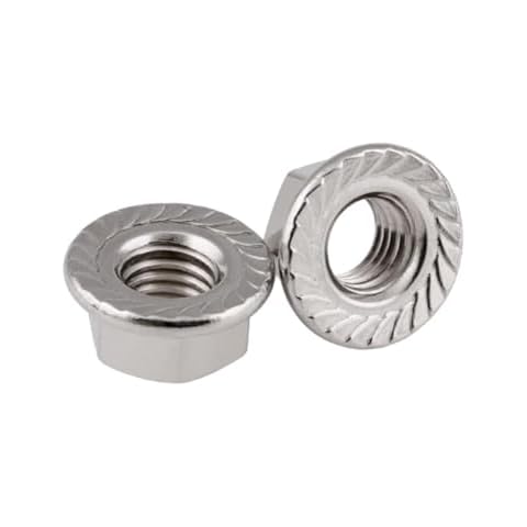 M10 Zinc Plated Serrated Flange Nuts Cover