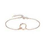 Pulsera delicada de buena suerte para mujer, cadena de tenis ajustable de plata de ley con detalles de cristal, pulsera para mamá, joyería para cumpleaños, día de la madre, regalos a granel, One Size