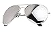 WebDeals Retro (TM)- Avaitor Full Silver Mirror Metal Frame Sunglasses (Large Size)