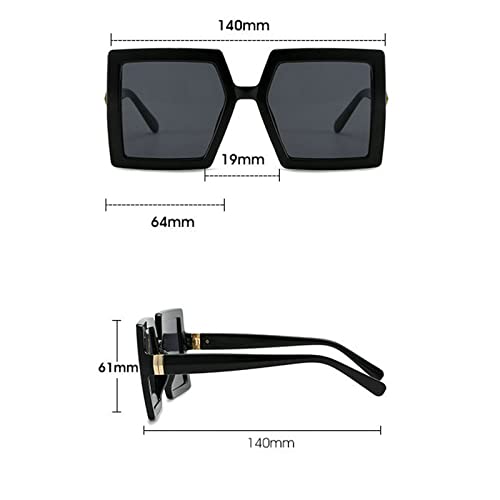 COTIA Retro Square Sunglasses Women Men Classic Big Frame Eyewear4