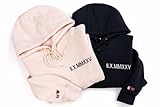 Custom Embroidered Roman Numeral Hoodie, Personalized Hoodie For Boyfriend Girlfriend With Initial Heart, Gifts for Boyfriend Girlfriend Couples, Matching Hoodies For Couples.