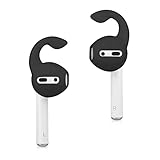 Amial Europe - Almohadillas Auriculares Compatible con AirPods EarPods [6 Piezas] Earphones Orejeras Protectoras de Silicona [Flexible Suave Anti-Slip] [Calidad Extra] (Negro)