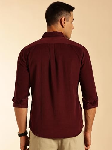 Image of Thomas Scott Men's Cotton Slim Fit Premium Corduroy Casual Shirt