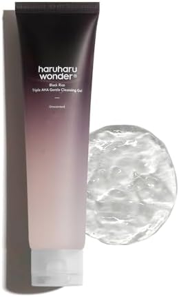 HARUHARU wonder Black Rice Triple AHA Gentle Cleansing Gel, 3.38 fl.oz