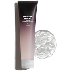 HARUHARU wonder Black Rice Triple AHA Gentle Cleansing Gel, Hydrating Cleansing gel, Gentle exfoliating, Vegan, Travel essentials, Korean Skincare, 3.38 fl oz