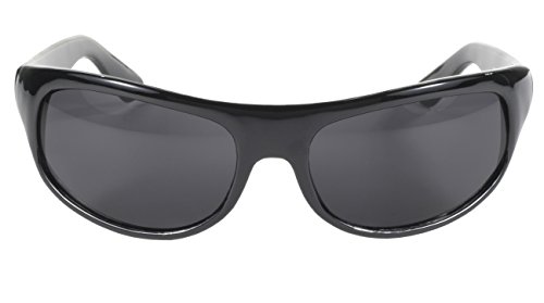 Pacific Coast Wrap Face Hugging Riding Glasses (Black Frame/Smoke Lens)2
