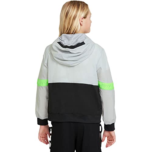 Nike Crossover Basketball Boys Jackets Size L, Color: Grey/Green/Black #TOP1