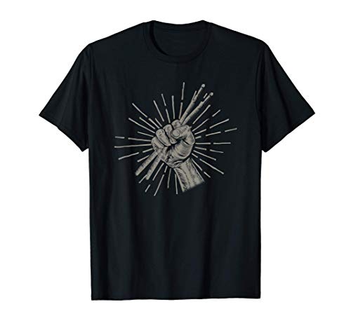 Musique Baguettes De Batterie Cadeau Pour Drummer Drums T-Shirt