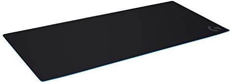 Logitech G840 XL Cloth Gaming Mouse Pad, 400x900 mm, 3 mm Thin Pad, Stable Rubber Base, Performance-tuned surface, Moderate surface friction, Durable tube for transport - Black