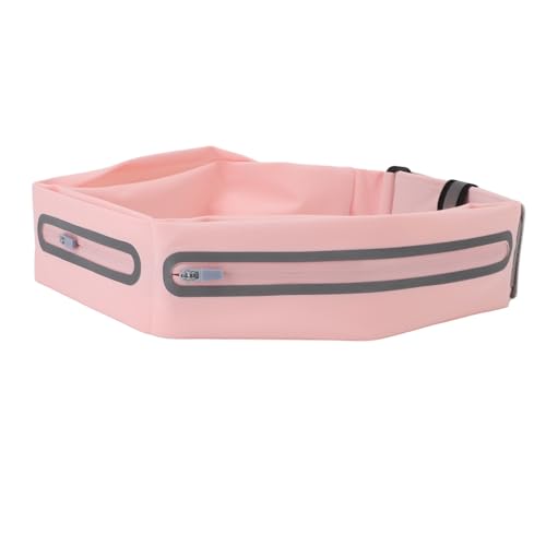 TARSHYRY Riñonera para Correr Riñonera Deportiva para Ejercicio Chinlon Ligero y Transpirable Reflectante Impermeable para Llaves del Teléfono Dinero en Efectivo Senderismo (Pink)