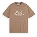 Produktbild Scotch & Soda Herren Relaxed Fit Artwork T-Shirt, Cappuchino 7412, L EU