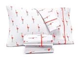 Martha Stewart WHIM Collection 100% Cotton Sheet Set Pink Flamingos (King)