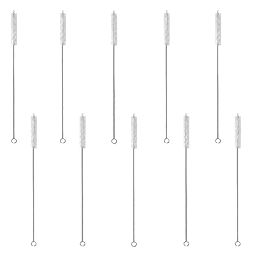 10 Piezas Conjunto Botella de Limpieza Cepillos, 30cm Nylon Cepillos de Botella, Tubo Limpieza del Sistema de Cepillo