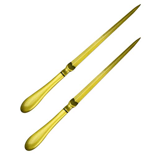 Letter Opener 1 Pcs Envelope Opener Knifes Metal Letter Opening Knife 9 Inches Envelope Slitter (Copper 1Pcs) #TOP3