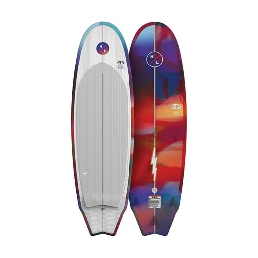 Hyperlite Landlock Longboard-Inspired Wake Surf Board - for Beginners to Intermediate Riders - Catching All Waves Behind the Boat - 5’9”