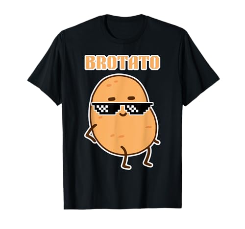 Brotato Potato Lover Brother Friendship Funny Potato Day Maglietta
