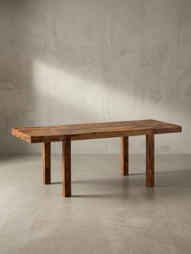 Table à manger extensible en bois massif Sheesham, 120-200 cm