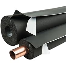AP Armaflex Black Pipe Insulation, Self-Seal Lap Seal 1" Wall Thickness - Select Your Pipe Size - Professional Grade Foam Tubing for Condensation Control, Energy Savings & Pipe Protection