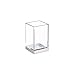 iDesign Clarity Metal Tumbler Makeup Brush Toothbrush Holder for Bathroom, Countertop, Desk, Dorm, College and Vanity, Clear and Brushed