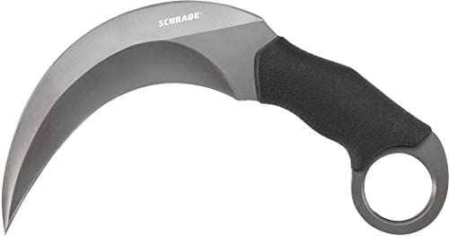 Schrade Boneyard Fixed Blade With 8Cr13Mov Grey Ti Coat For Outdoor Survival #TOP8
