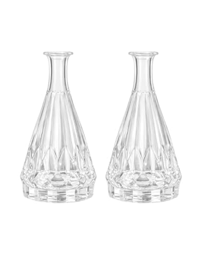 Kit 2 Mini Vaso de Vidro Decorativo 15cm x 7cm