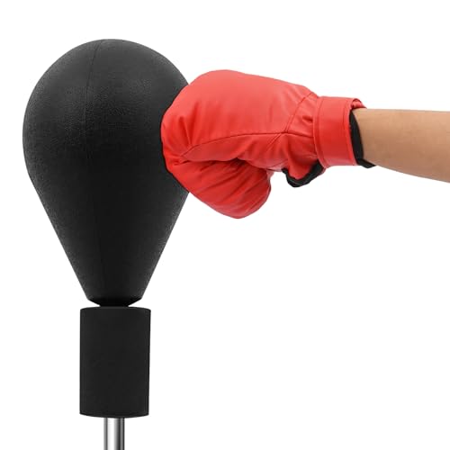 Punchingball - Saco de boxeo de pie para adultos, pera de 120 a 160 cm, altura ajustable, equipo de boxeo de pie, para entrenamiento, fitness, entrenamiento (negro) - imagen 8