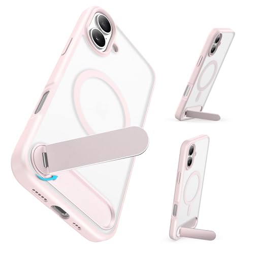 Coque iPhone 16 antichoc rose : protection MagSafe pour votre quotidien