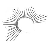 VINTORKY ハローヘッドバンド ダイユウ プラスチック製 簡単装着 パーティー 結婚式 婚約式 おしゃれ ヘアアクセサリー 女性用 ヘアフープ 多目的 使用 可能