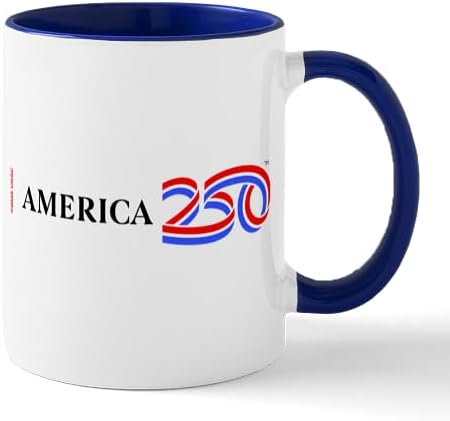 CafePress America250: Black Horizontal Logo 11 oz (325 ml) Ceramic Coffee Mug