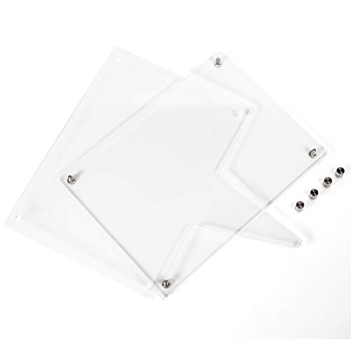 SimpleView 5x7 Waterproof Picture Frame | Memorial Gifts | Cemetery Decorations for Grave | Grave Decorations for Cemetery | Picture Frames | Sympathy Gift (Clear)