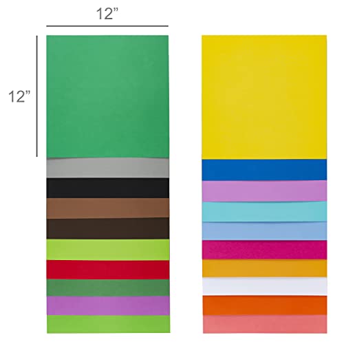 Cardstock Pacote sortido de 30 x 30 cm, 60 folhas | Papel de scrapbook texturizado premium de 36 kg,