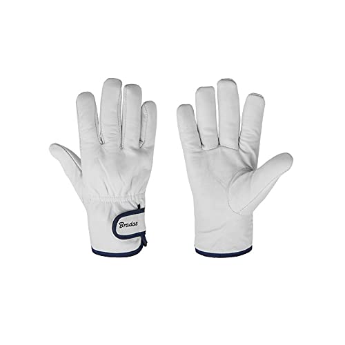 Brada 3477 Gants de travail en cuir de chèvre avec doublure intérieure en fourrure d'hivernage