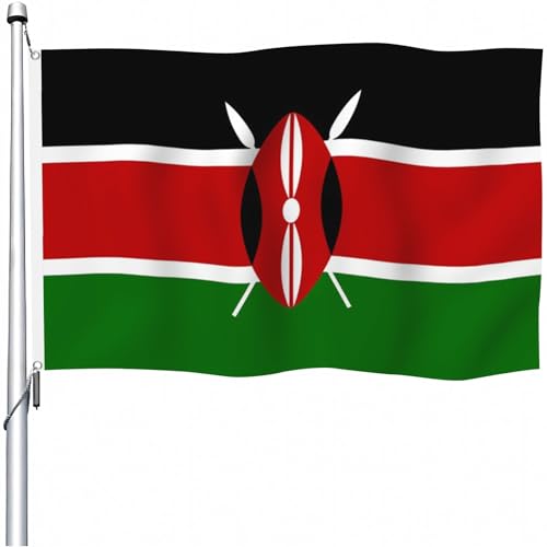 Bannière kenyan YongFoto grand format pour décoration de jardin et fête