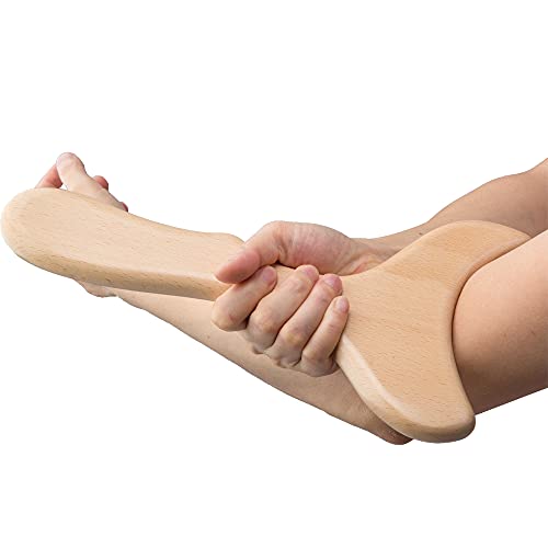 Usmack Wooden Lymphatic Drainage Tool Gua Sha Scraping Tools Wood Therapy Massager Body Sculpting Tool For Maderotherapy, Anti-Cellulite& Muscle Release #TOP3