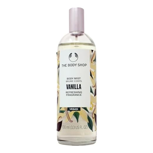 The Body Shop Vanilla Body Mist – Refreshes and Cools with a Sweet Scent – Vegan – 3.3 oz