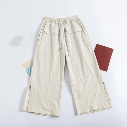 Pantalones capri mujer para evitar el calor con tejido de algodon comodo 5